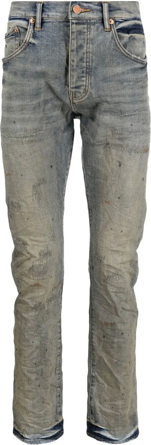 Purple Brand Distressed Slim-Fit Jeans