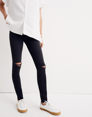 Madewell Maternity Over-the-Belly Skinny Jeans in Black Sea
