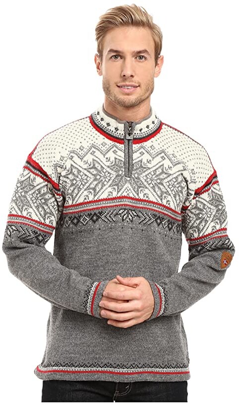 Dale of Norway Vail (Smoke/Raspberry) Men's Sweater - ShopStyle
