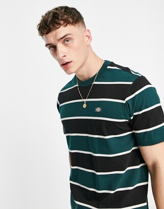 Dickies Oakhaven striped t-shirt in green/black - ShopStyle