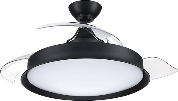 Craftmade Fans Union Indoor/Outdoor Smart LED Ceiling Fan in Black 5 Blades