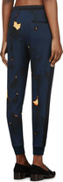 Thumbnail for your product : 3.1 Phillip Lim Navy Cracked Pattern Lounge Pants