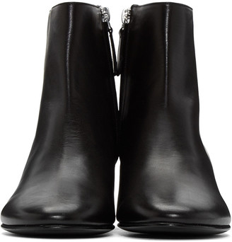 Alexander McQueen Black Skull Ankle Boots