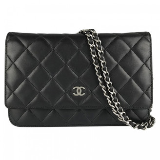 Chanel Wallet on Chain Black Leather Clutch bags