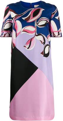 Emilio Pucci Printed Colour Block Dress