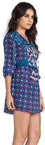 Thumbnail for your product : Anna Sui Scherazade Panel Print Crepe De Chine Dress