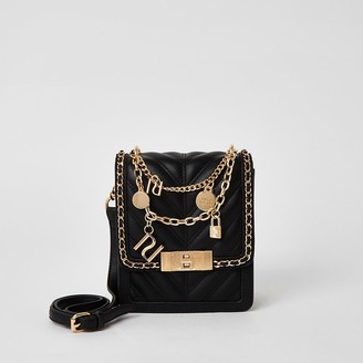 river island black cross body bag