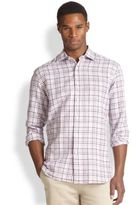 Thumbnail for your product : Saks Fifth Avenue Plaid Linen & Cotton Sportshirt