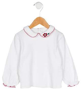 Florence Eiseman Girls' Embroidered Knit Top