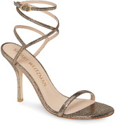 stuart weitzman kelli suede knot slide sandals