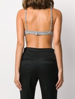 Thumbnail for your product : Laneus Scoop-Neck Tinsel Bralette Top