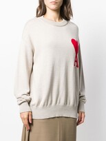 Thumbnail for your product : AMI Paris de Coeur knitted jumper