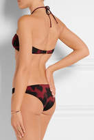 Thumbnail for your product : Gucci Printed Bandeau Bikini - Claret