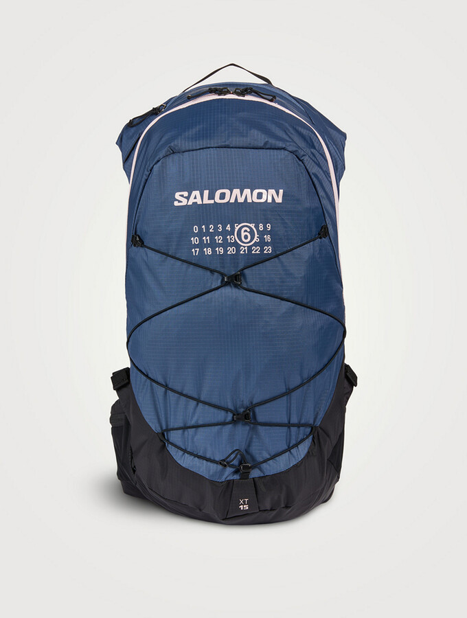 @*@様 MM6 SALOMON XT15 backpack Margiela MM6 Maison Margiela: Black Salomon Edition XT 15 Backpack