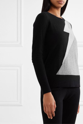 Madeleine Thompson Eros Metallic Intarsia Cashmere Sweater - Black