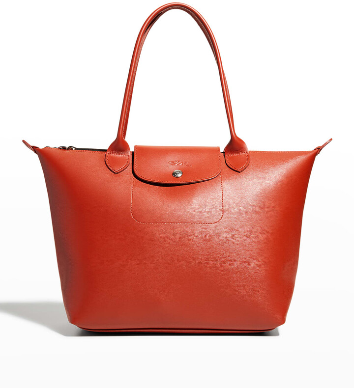 Longchamp Small Leather-Trimmed Le Pliage City Cross-Body Bag