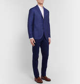 Thumbnail for your product : HUGO BOSS Jowis White Slim-Fit Grandad-Collar Cotton-Pique Shirt