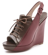 Thumbnail for your product : Derek Lam 10 Crosby Gi Bicolor Wedges