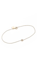 Thumbnail for your product : ginette_ny Mini Diamond Lotus Bracelet