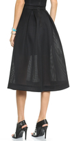 Thumbnail for your product : Nicholas Embroidered Mesh Ball Skirt