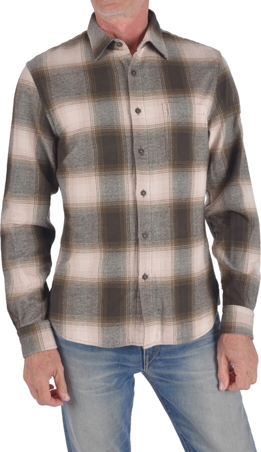HIROSHI KATO The Ripper Plaid Organic Cotton Flannel ButtonUp Shirt