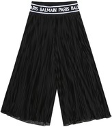 Thumbnail for your product : Balmain Kids Plisse pleated pants