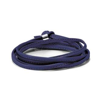 Nomination My BonBons Double Wrap Blue Leather Bracelet 065089/004