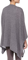 Thumbnail for your product : Neiman Marcus Cashmere Two-Tone Shawl, Charcoal/Dove