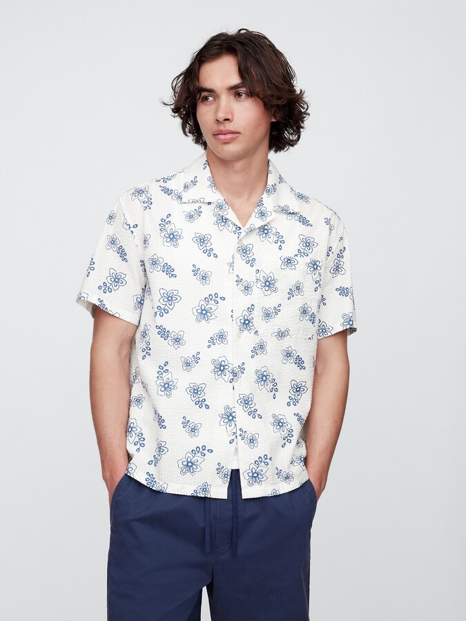 Gap Factory Seersucker Shirt in Boxy Fit