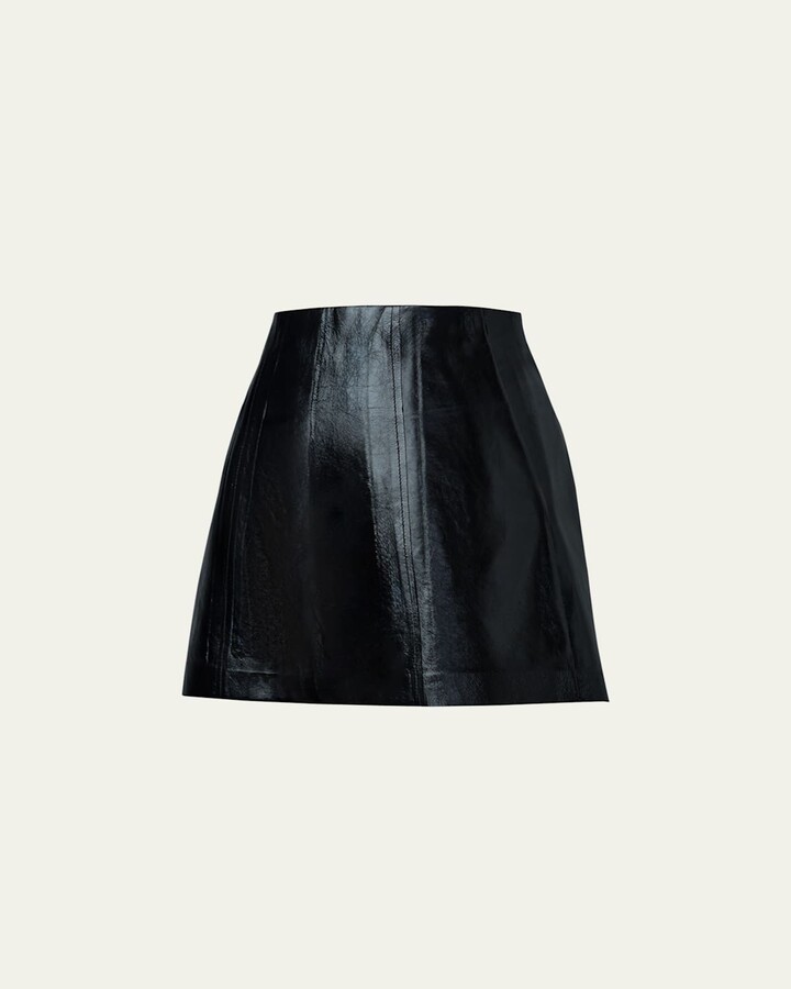 Mackage Dava Paneled Patent Leather Shorts