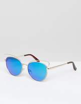 Thumbnail for your product : New Look Mirrored Cateye Sunglasses