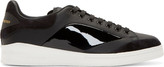 Thumbnail for your product : Alexander McQueen Black Leather & Suede Paneled Sneakers