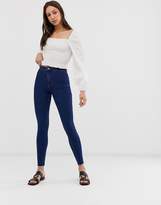 Thumbnail for your product : New Look Tall skinny disco jeans in mid blue