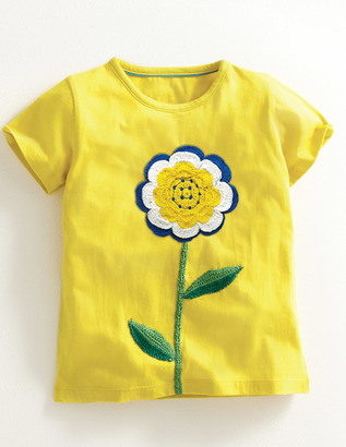 Boden Floral Crochet T-Shirt