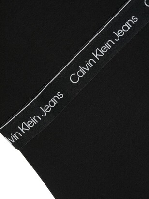 Calvin Klein Kids Logo-Waistband Short-Sleeve Dress