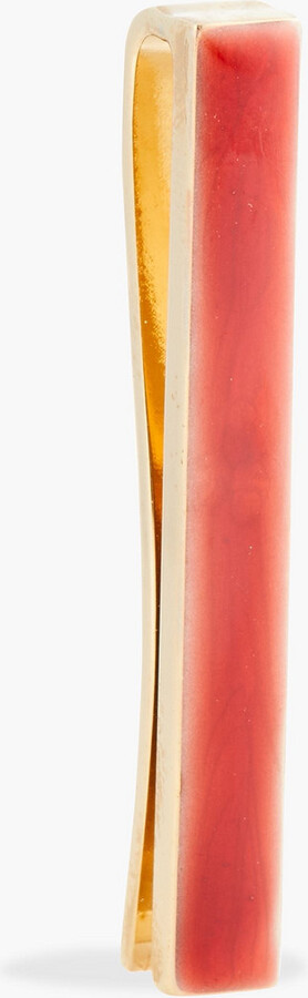 Gold-tone enamel pendant