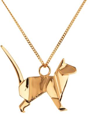 Origami Jewellery Cat Necklace Gold