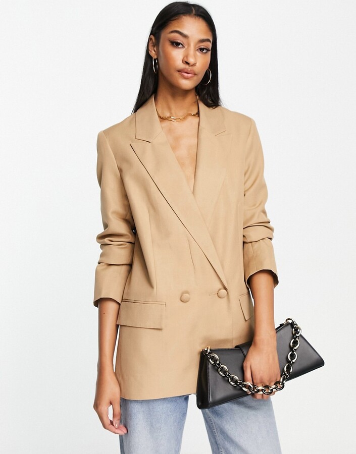 ASOS DESIGN perfect blazer in camel - ShopStyle
