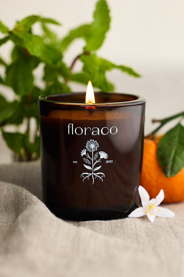 Floraco Magnolia Mint Candle at Terrain