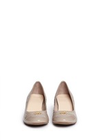 Thumbnail for your product : Nobrand 'Tali' croc embossed patent leather wedge pumps