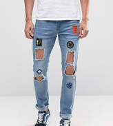 Thumbnail for your product : Hero's Heroine Heros Heroine Skinny Jeans With Distressing