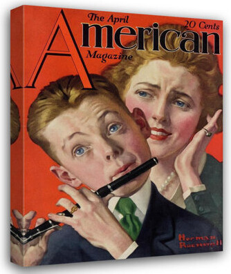 Alcott Hill "Boy Musician" by Norman Rockwell - Gallery Wrap Canvas Wall Art