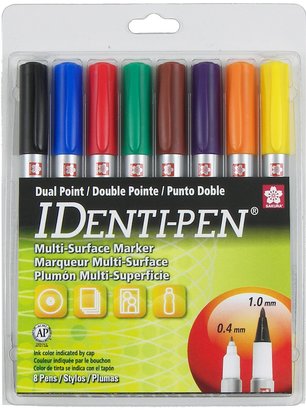 Identipen Sakura 44162 Colors Permanent Marker Set, Multicolored, 8-Piece