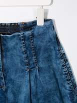 Thumbnail for your product : MonnaLisa TEEN stonewashed wide-leg jeans