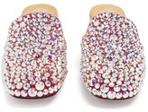 Thumbnail for your product : Christian Louboutin Eltonetta 35 Crystal-embellished Suede Mules - Pink Multi