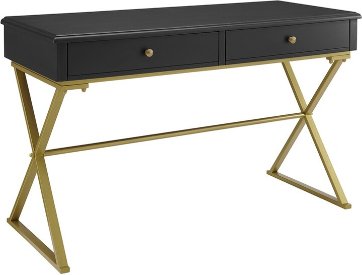 Linon Furniture Linon TwoDrawer Campaign Desk ShopStyle
