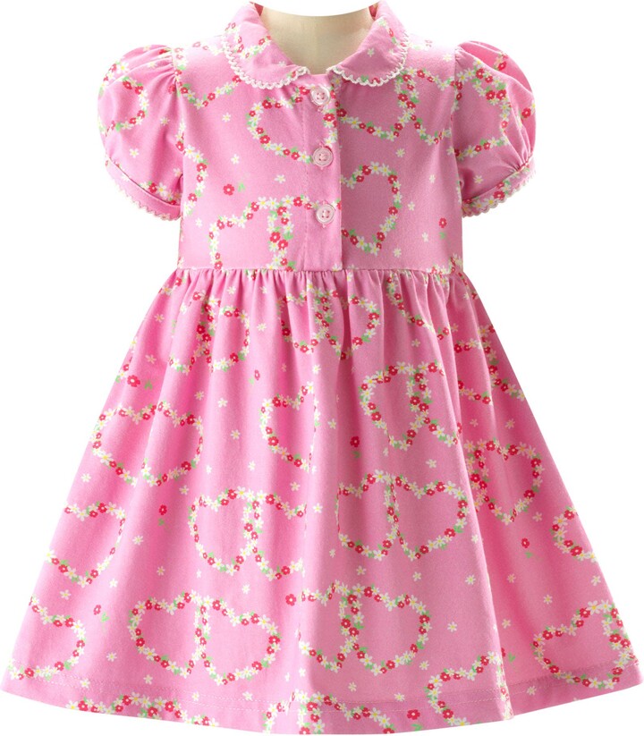 Pink Daisy Jersey Dress