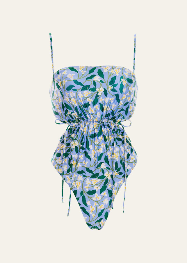 + NET SUSTAIN Mejorana cutout embroidered recycled swimsuit