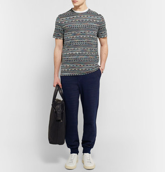 Missoni Tapered MÃ©lange Knitted Cotton Sweatpants