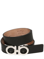 Thumbnail for your product : Ferragamo 30mm Adjustable Leather Gancio Belt